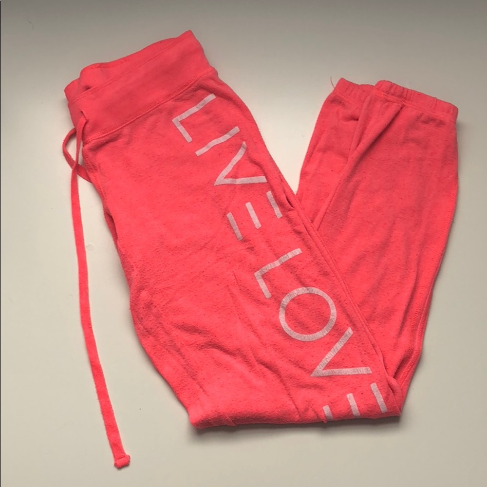 Hot pink joggers